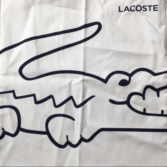 NWOT Lacoste x Novak Djokovic canvas tote - Picture 2 of 4